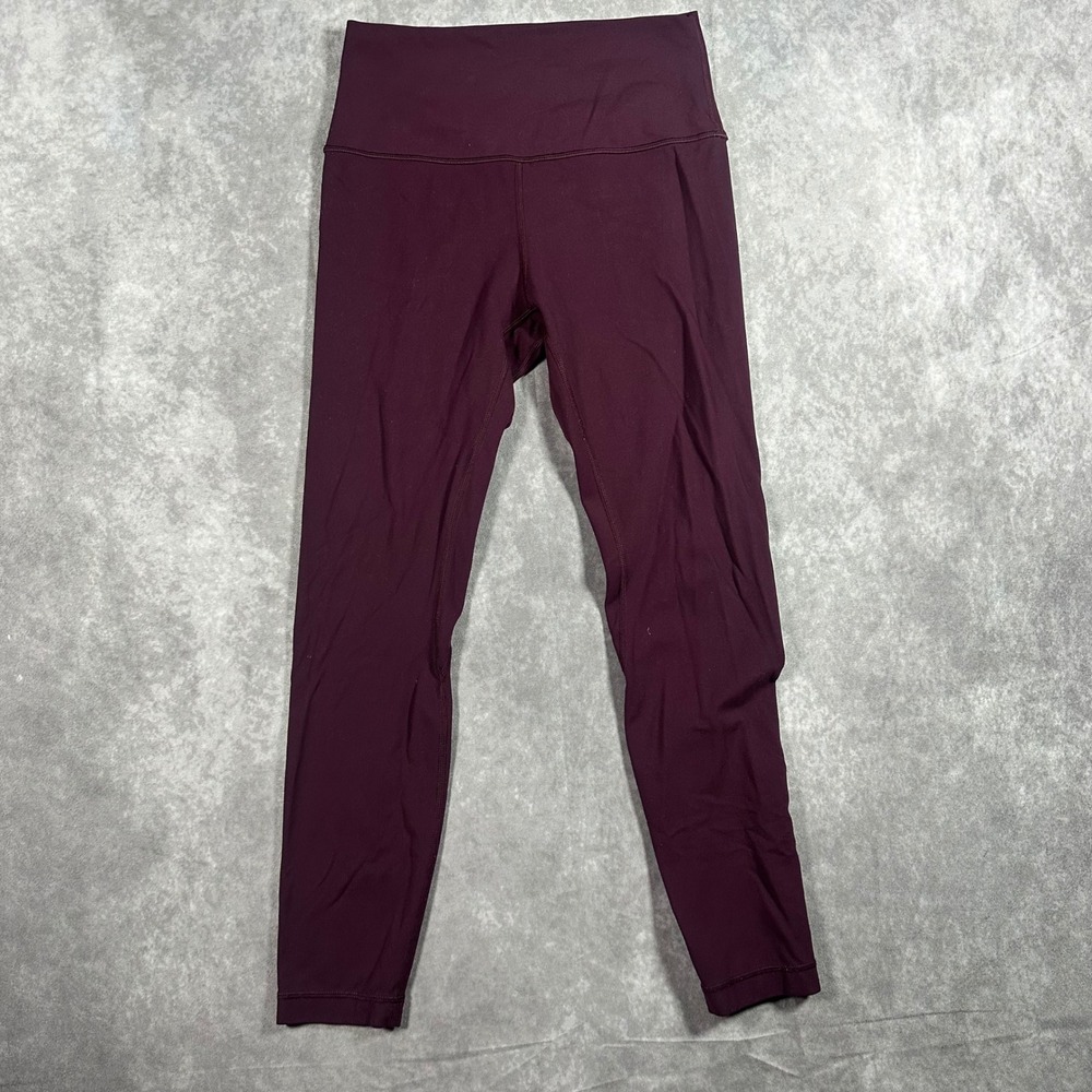 Lululemon Align High-Rise Pant 25" Burgundy Plum Nulu Yoga Leggings Size 6